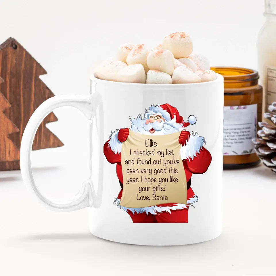 Personalised Christmas Mug - Letter from Santa