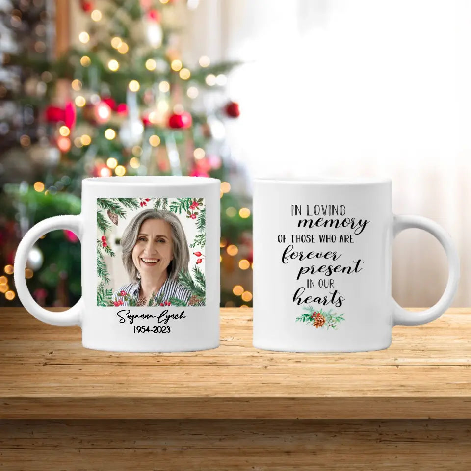 Personalised Memorial Mug for Christmas - Forever in Our Hearts