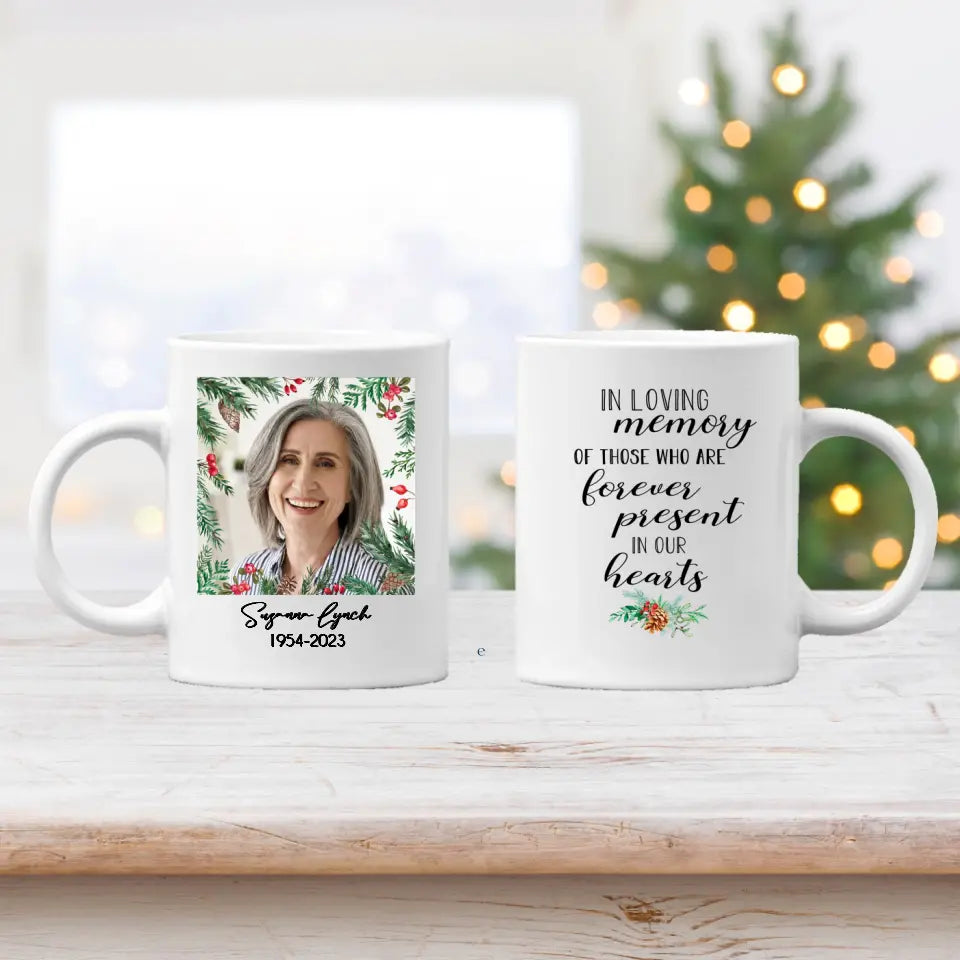 Personalised Memorial Mug for Christmas - Forever in Our Hearts