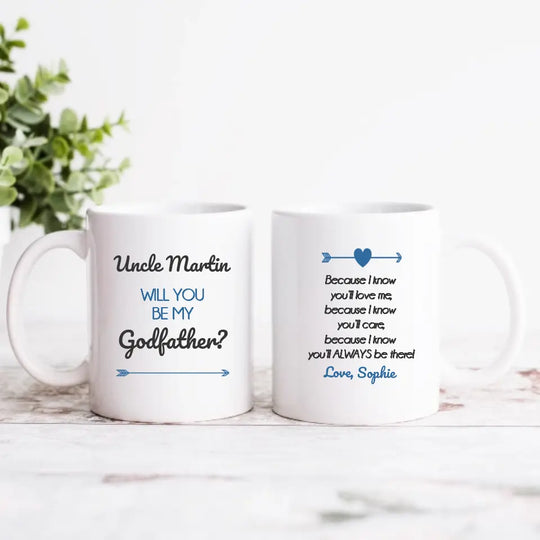 Personalised Mug - Will You Be My Godfather?