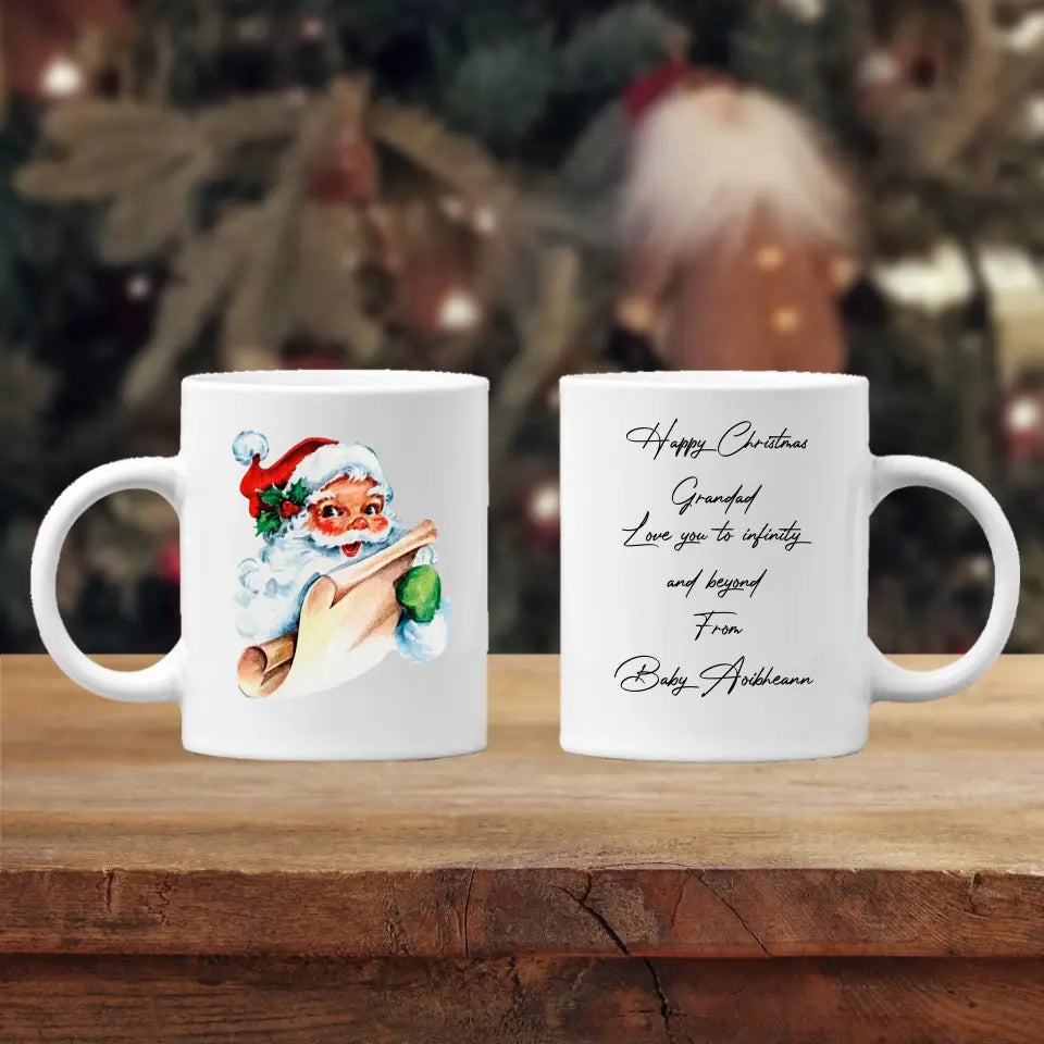 Personalised Vintage Christmas Mug