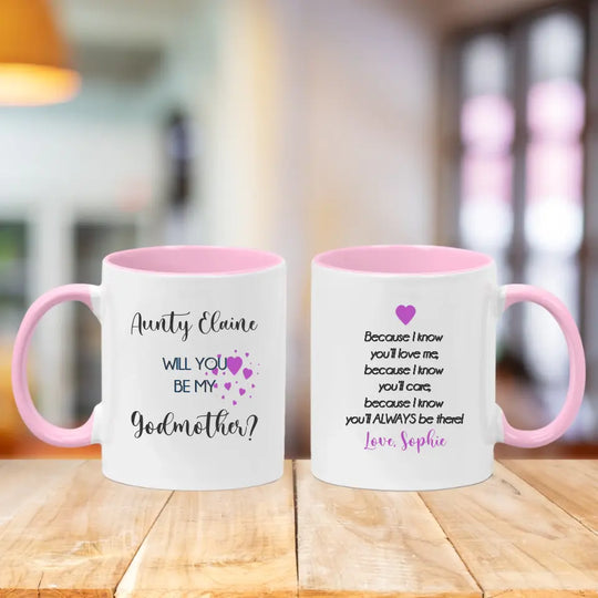 Personalised Mug - Will You Be My Godmother?