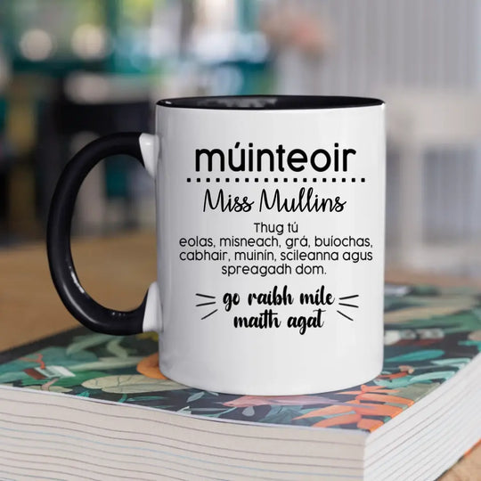 Personalised Mug for Teacher - Múinteoir