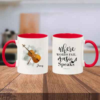 Personalised Mug - Musical Instruments
