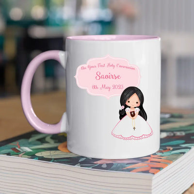 Personalised Communion Mug for Girls - Style 1