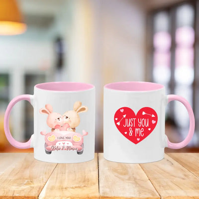 Personalised Valentine's Day Mug - Cute Animal Couple