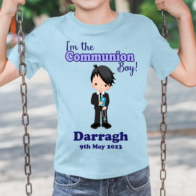 Personalised First Holy Communion T-Shirt for Boys - Style 1