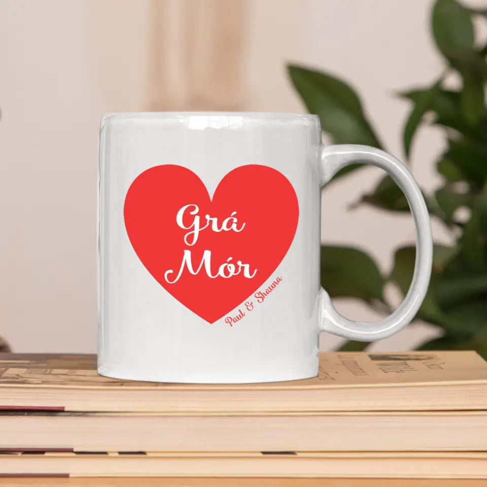 Personalised Valentine's Day Mug - Grá Mór