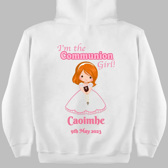 Personalised First Holy Communion Hoodie for Girls