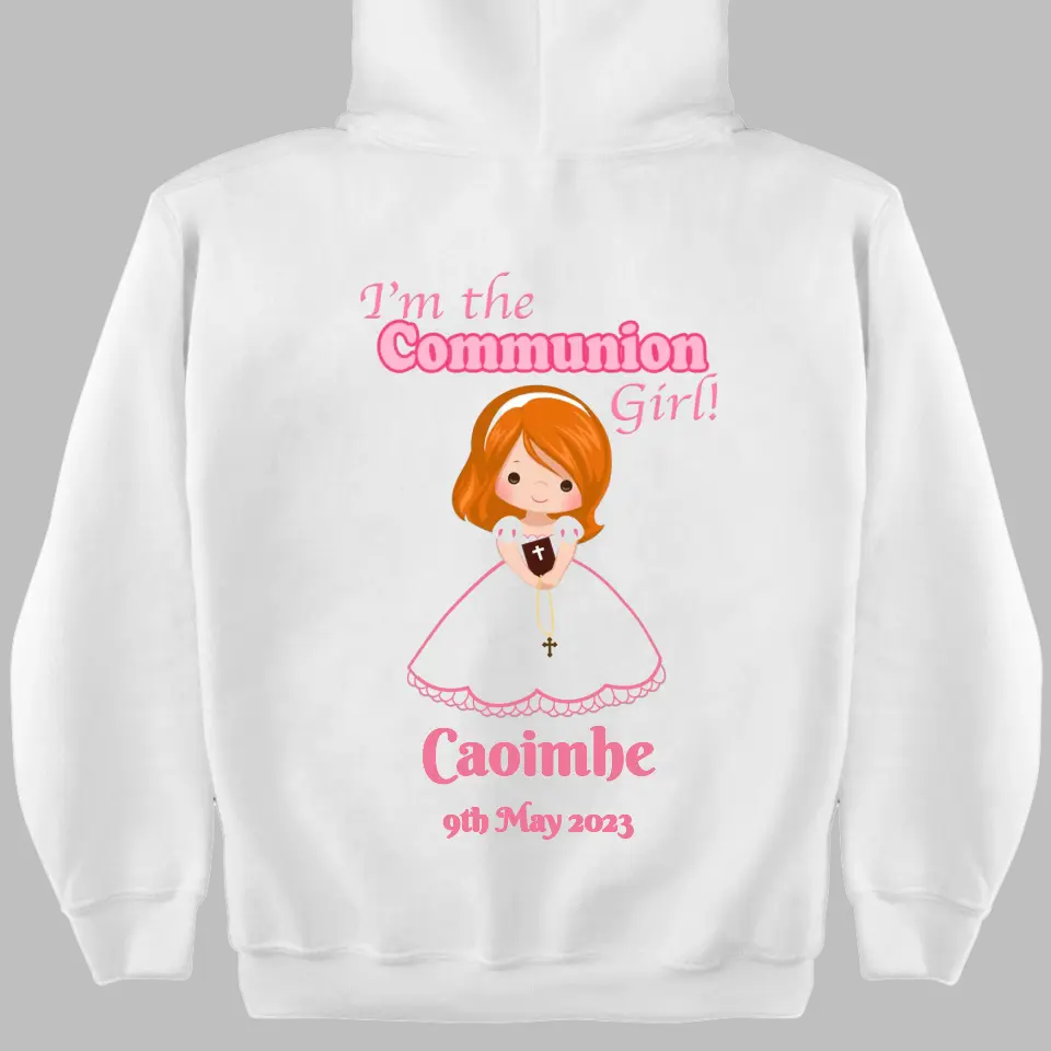 Personalised First Holy Communion Hoodie for Girls