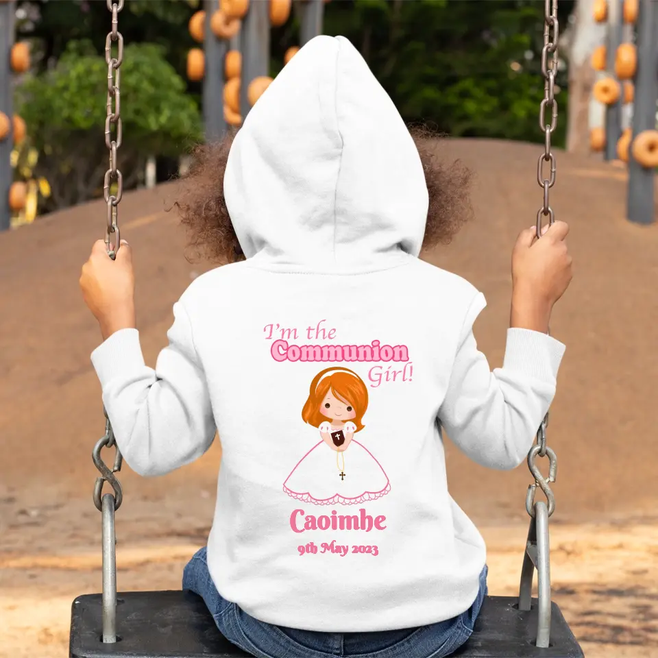Personalised First Holy Communion Hoodie for Girls