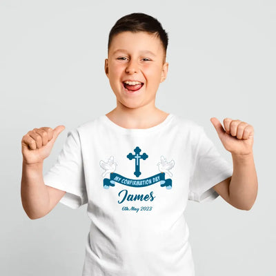 Personalised Confirmation T-Shirt for Boys