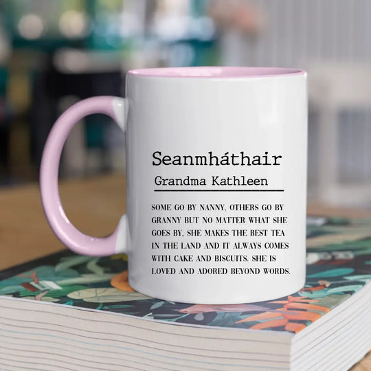 Personalised Mug for Grandmother - Seanmháthair - Irish