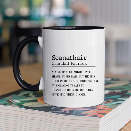 Personalised Mug for Grandfather - Seanathair - Irish