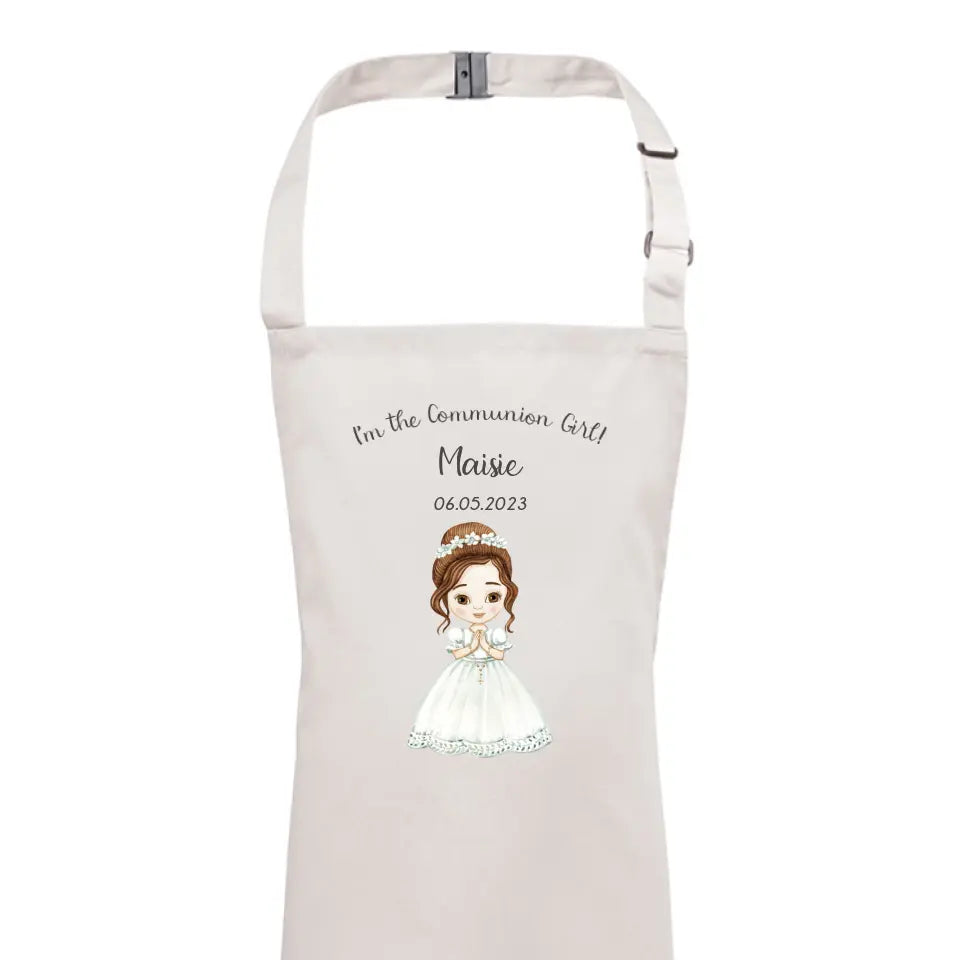 Personalised First Holy Communion Apron for Girls - Style 2
