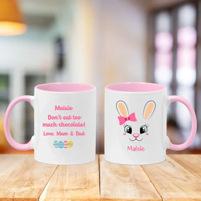 Personalised Easter Mug for Girls - Don't Eat Too Much Chocolate