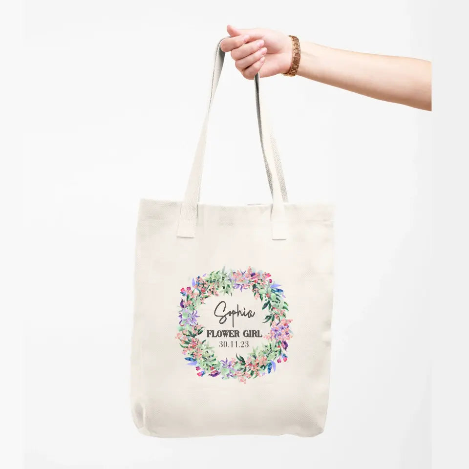 Personalised Tote Bag for Flower Girl
