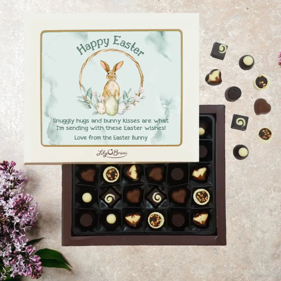Personalised Box of Lily O'Brien's Chocolates - Easter Bunny
