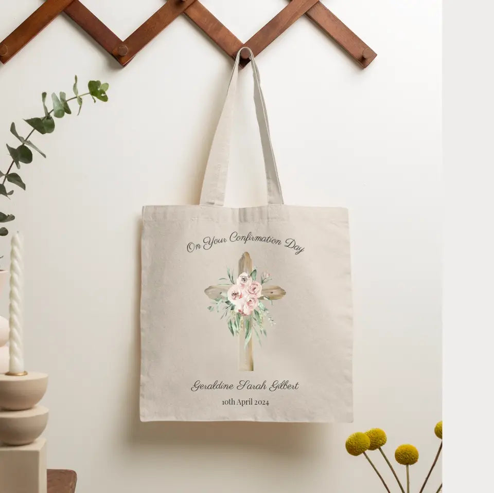 Personalised Confirmation Tote Bag for Girls
