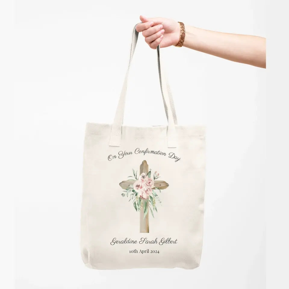 Personalised Confirmation Tote Bag for Girls