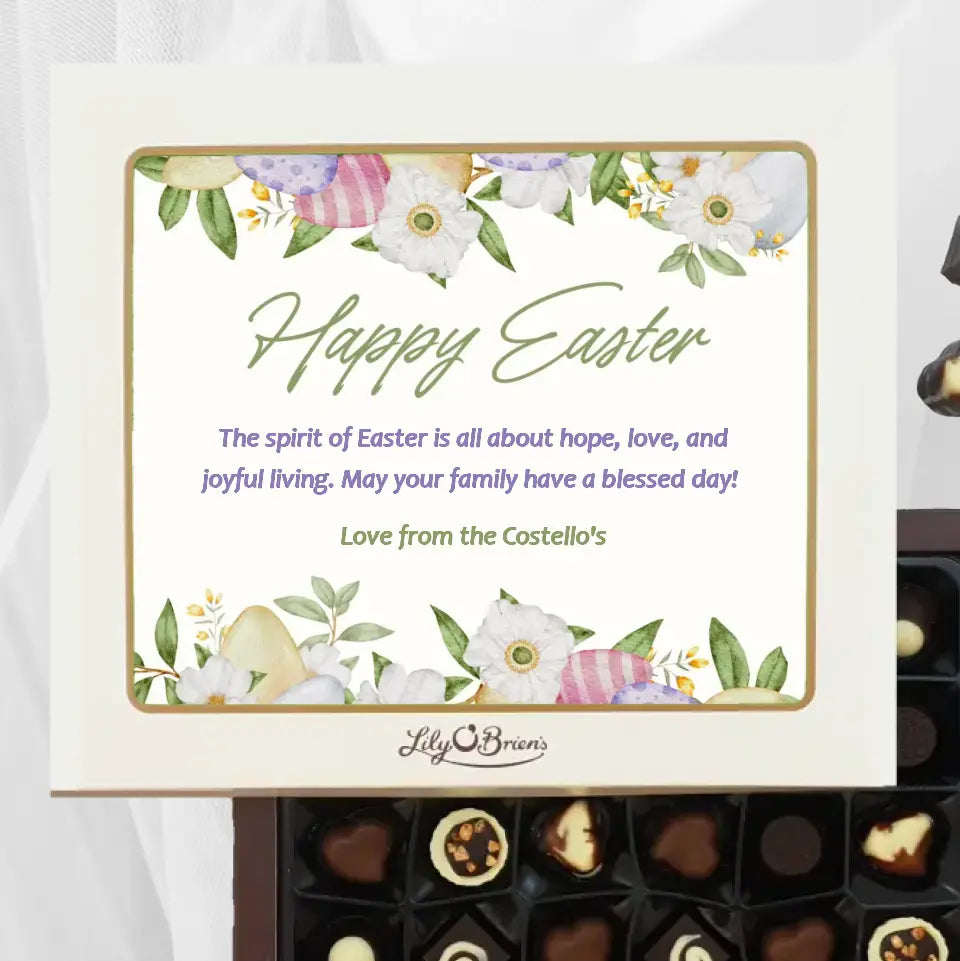 Personalised Box of Lily O'Brien's Chocolates - Easter Eggs