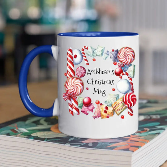 Personalised Christmas Mug with Candy