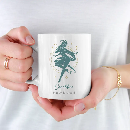 Personalised Zodiac Mug with Name & Message - Choose Your Star Sign