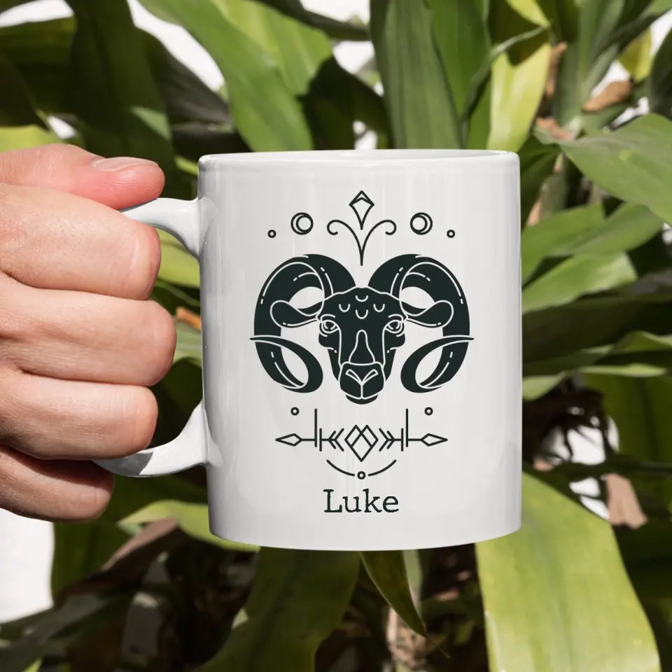 Personalised Zodiac Mug with Name - Choose Your Star Sign