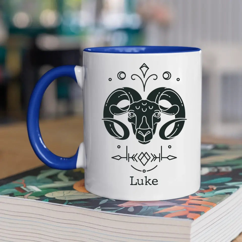 Personalised Zodiac Mug with Name - Choose Your Star Sign