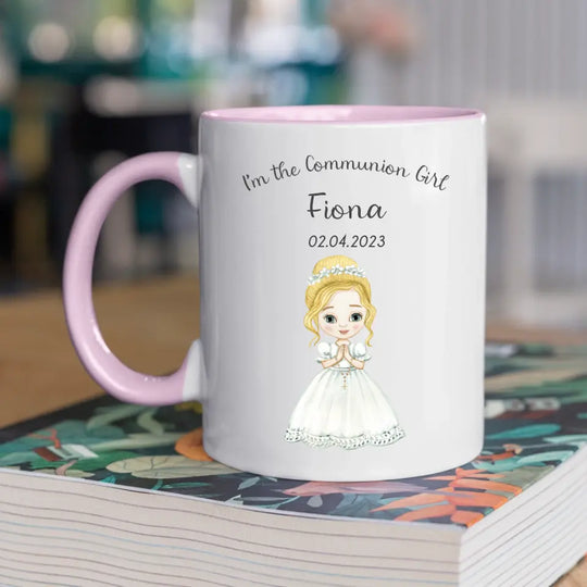 Personalised Communion Mug for Girls- Style 2