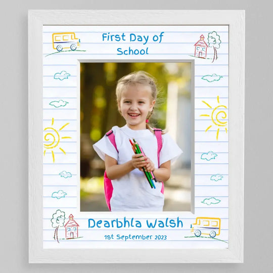 Personalised First Day of School Photo Frame - Sunshine Mount Customised by You!