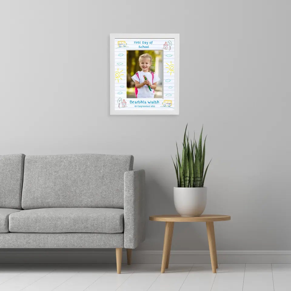 Personalised First Day of School Photo Frame - Sunshine Mount Customised by You!
