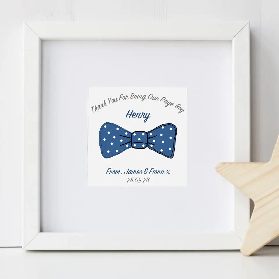 Personalised Page Boy Frame
