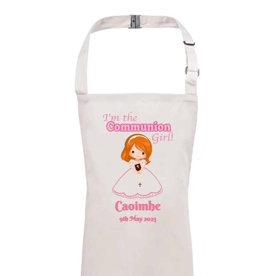Personalised First Holy Communion Apron for Girls - Style 1