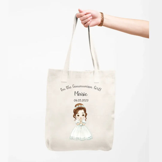 Personalised Communion Tote Bag - Girls - Style 2