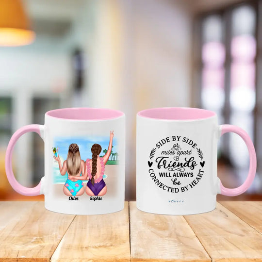 Personalised Besties Mug - Beach Babes