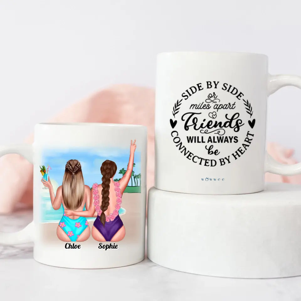 Personalised Besties Mug - Beach Babes