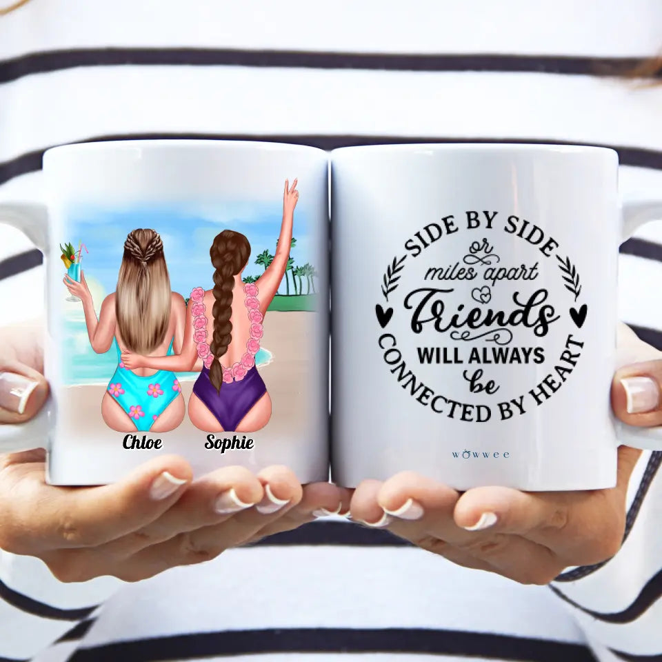 Personalised Besties Mug - Beach Babes