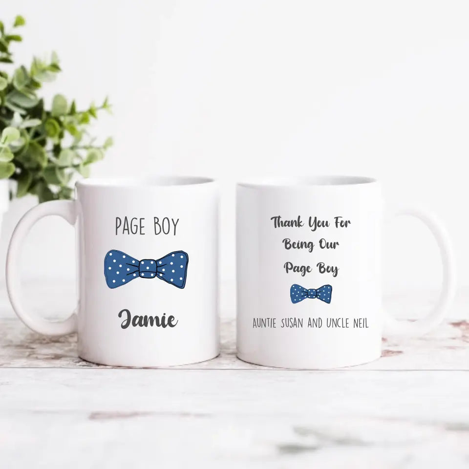 Personalised Page Boy Mug