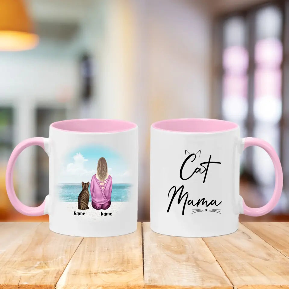 Personalised Cat Mama Mug