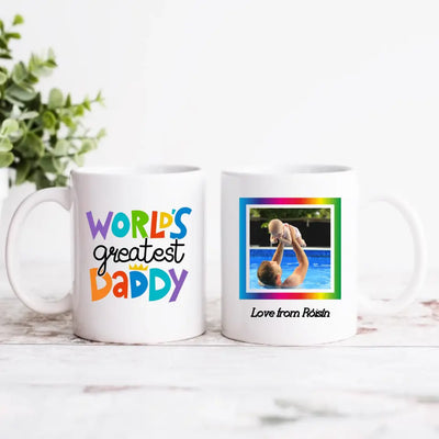 Personalised Mug for Fathers - World's Greatest Dad - Upload Your Own Image
