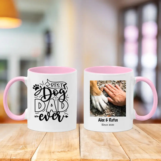 Personalised Mug for Dog Lovers - Best Dog Dad Ever - Upload Your Own Image