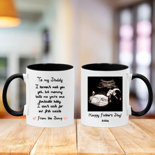 Personalised Mug for Father to Be - Message from the Bump
