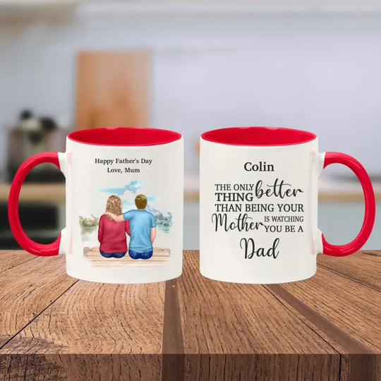 Personalised Mother & Son Mug for New Fathers
