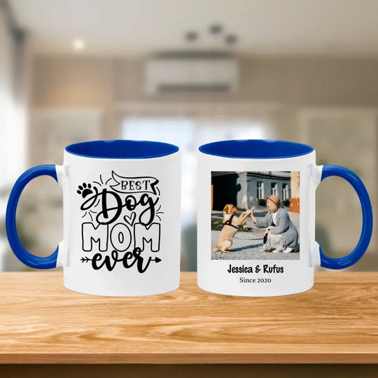 Personalised Mug for Dog Lovers - Best Dog Mom Ever - Upload Your Own Image