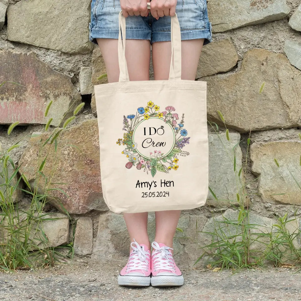 Personalised Hen Party Tote Bag - I Do Crew