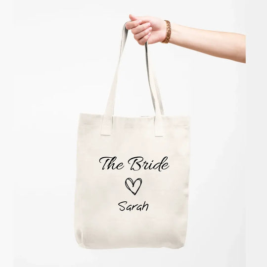 Personalised Hen Party Tote Bag - Simple Heart