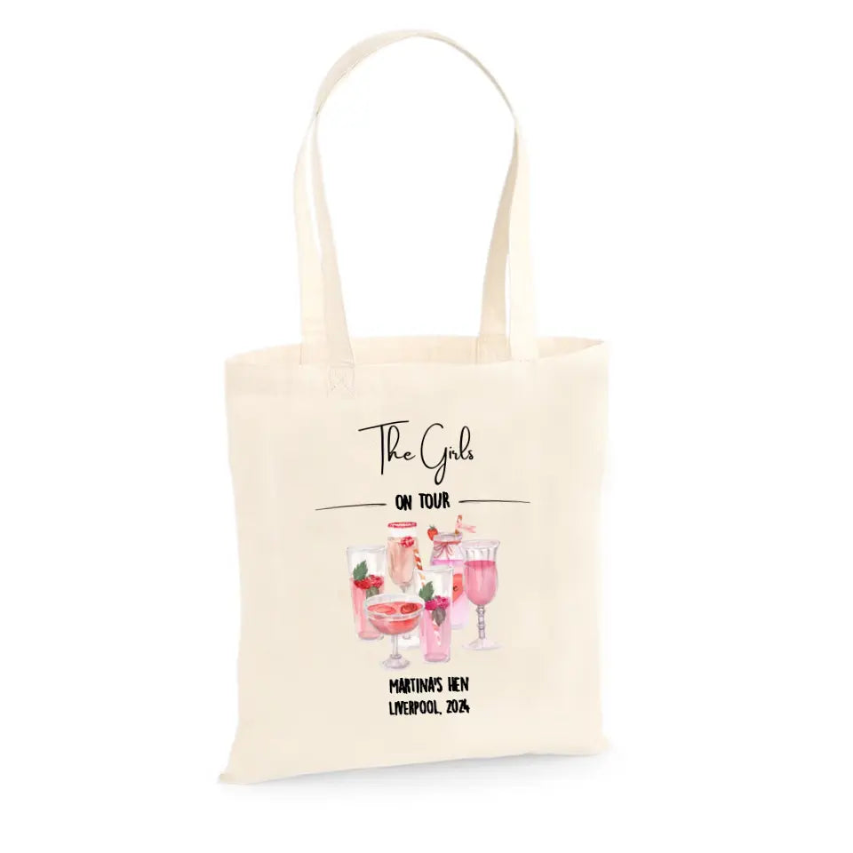 Personalised Hen Party Tote Bag - Girls on Tour