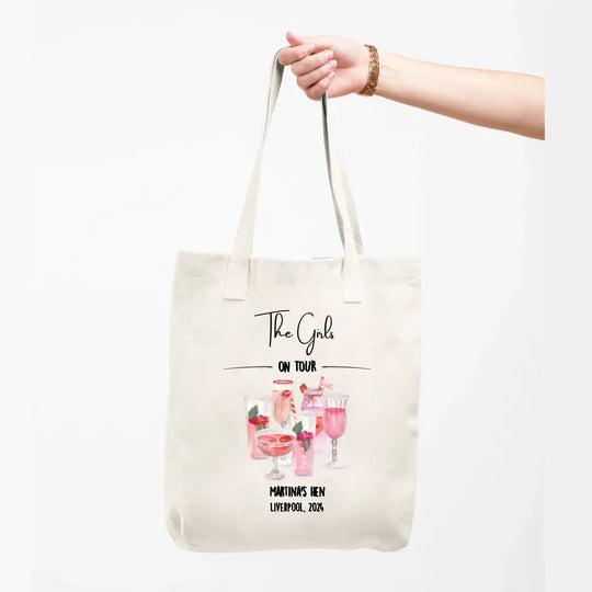 Personalised Hen Party Tote Bag - Girls on Tour