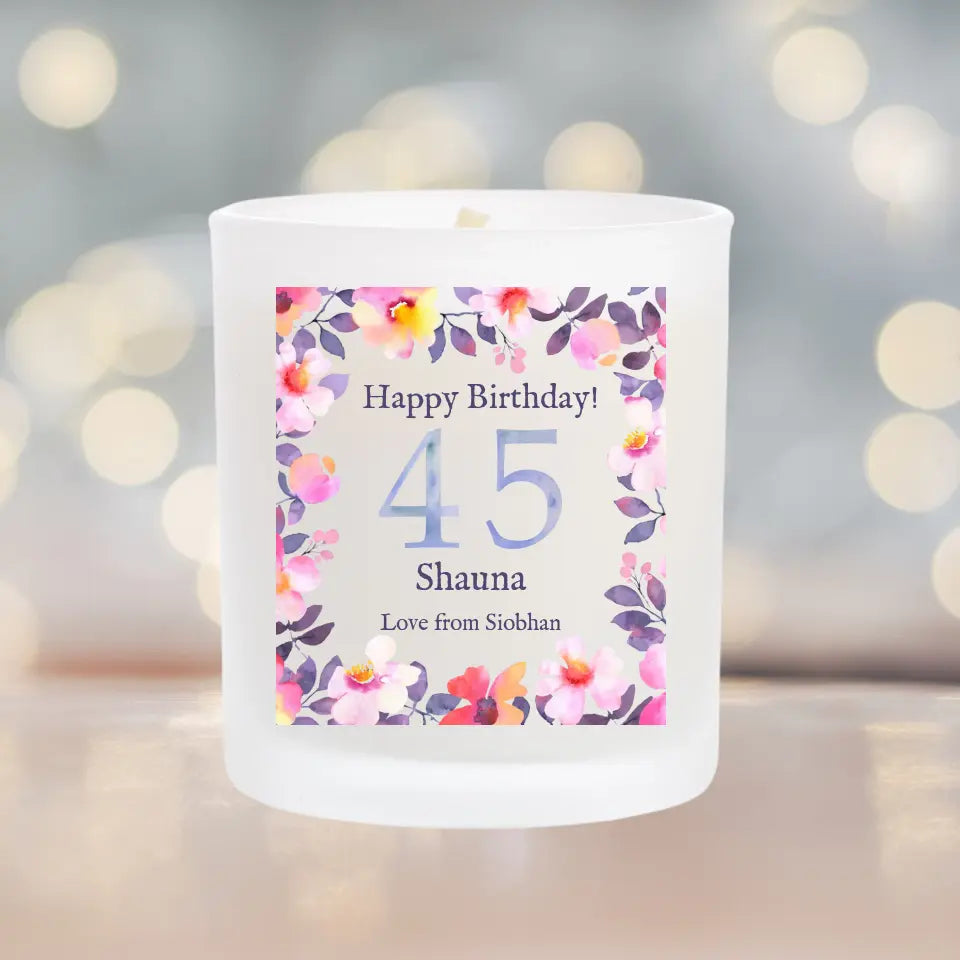 Personalised Birthday Candle for All Ages